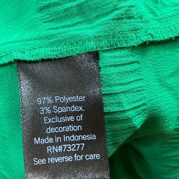 Simply Vera Vera Wang Woman’s Tie Neck Green Blouse, Size XS, NWT - Picture 10 of 10